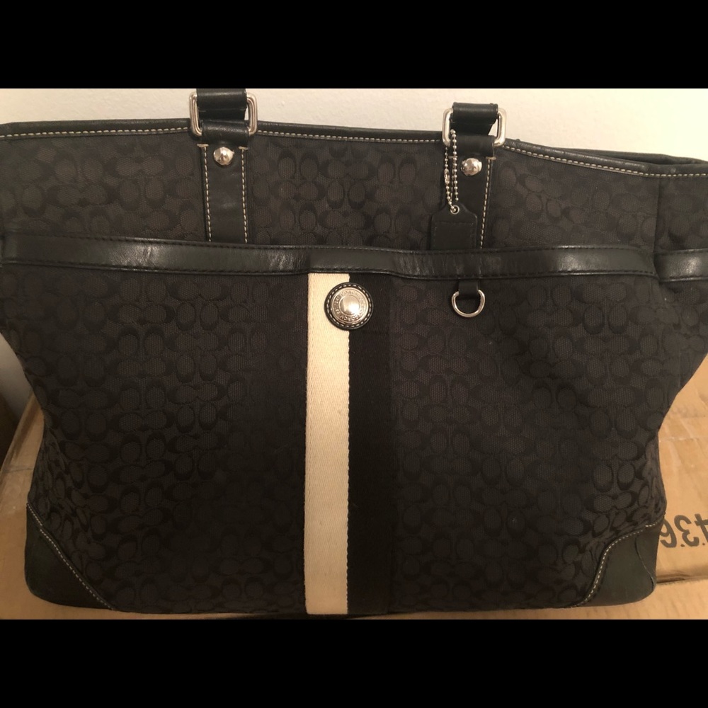 Coach monogram tote bag